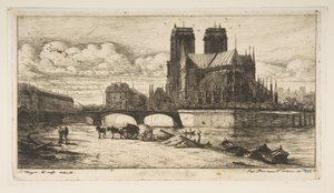 Absiden i Notre-Dame, Paris av Charles Meryon