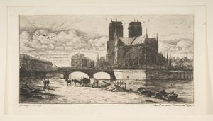 Absiden i Notre-Dame, Paris av Charles Meryon