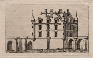 Chateau de Chenonceau, 1856. av Charles Meryon