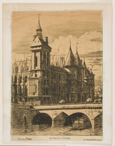 Klocktornet, Paris av Charles Meryon