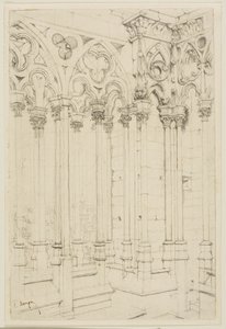Galleriet i Notre-Dame, Paris av Charles Meryon
