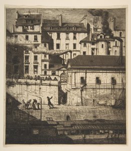 Bårhuset, Paris av Charles Meryon