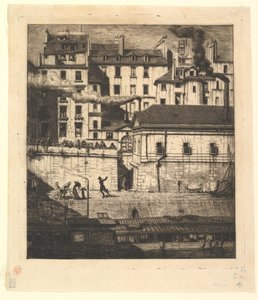 Bårhuset, Paris La Morgue, 1854.