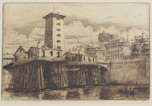 Notre-Dame-pumpen av Charles Meryon