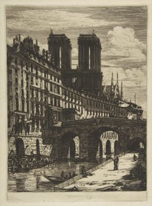 Petit Pont, Paris av Charles Meryon