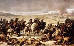 Napoleon på slagfältet vid Eylau, 9 februari 1807
