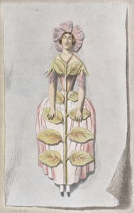 Torkad Periwinkle, från Les Fleurs Animées, 1847., 1847.