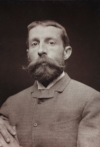 Konstnärligt och biografiskt album, 5:e årgång, Salong 1885; porträtt av den amerikanske konstnären Edwin Lord Weeks (1849-1903)