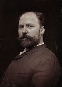 Konstnärligt och biografiskt album, 5:e årgång, Salong 1885; porträtt av den franske målaren Paul Louis Narcisse Grolleron (1848-1901)
