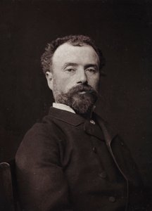Konstnärligt och biografiskt album, 5:e årgång, Salong 1885; porträtt av den franske målaren Hippolyte Dominique Berteaux (1843-1926)