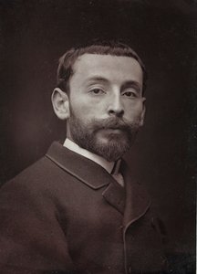Konstnärligt och biografiskt album, 6:e årg., Salong 1885; porträtt av den franske målaren Alexandre Bloch (1862-1906)