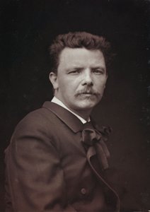 Konstnärligt och biografiskt album, 6:e årg., Salong 1885; porträtt av den franske målaren Eugène Carrière (1849-1906)