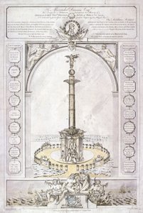 Design för ett monument till amiral Lord Nelson i form av en kolumn, 1806 av Charles Middleton