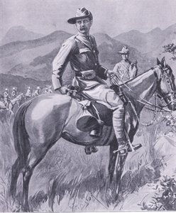 Brigadier-general Lumer, från After Pretoria: The Guerilla War publicerad av Harmsworth Bros Limited, 1901 av Charles Mills Sheldon