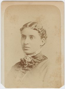 Carte de vision eller Lottie Grimke, c.1870 av Charles Milton Bell