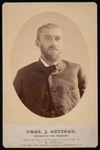 Porträtt av Charles Julius Guiteau 1841-1882, 4 juli 1881.