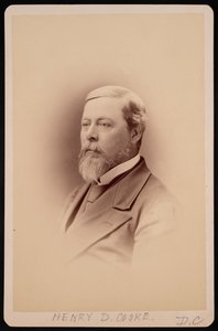 Porträtt av Henry David Cooke 1825-1881, före 1881. av Charles Milton Bell