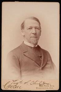 Porträtt av Thomas Spencer Childs 1825-1914, före 1893.