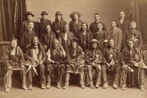Sioux-delegationen,1891 (foto) av Charles Milton Bell