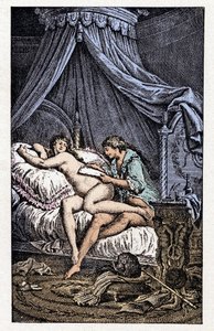 Illustration till "Liaisons Dangereuses" (gravyr)