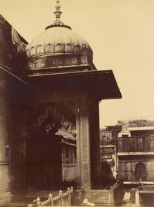 Oidentifierad byggnad med balkong, Delhi