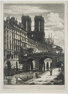 Le Petit Pont av Charles Meryon