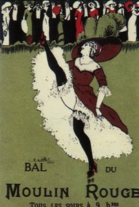 Moulin Rouge Ball (färg litho) av Charles Naillod