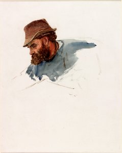 Chef för en fiskare (kroppsfärg och akvarell på papper) av Charles Napier Hemy