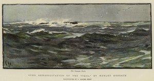 Illustration till The Rehabilitation of the Vigia, av Morley Roberts av Charles Napier Hemy