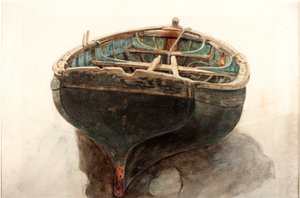 Studie av en jolle (penna och akvarell på papper) av Charles Napier Hemy