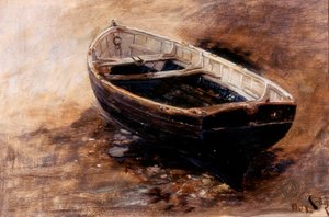 Study of a Jolle, 1901 (olja på papper) av Charles Napier Hemy
