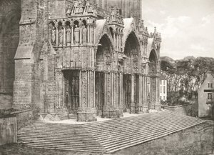 Katedralen i Chartres - Sydportalen, 1100-talet av Charles Nègre
