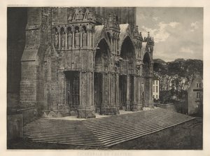 Katedralen i Chartres. Sydportalen. av Charles Nègre