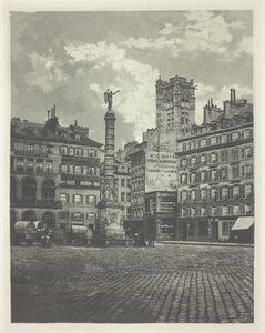 Paris, Place de Chatelet av Charles Nègre