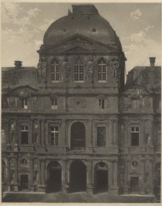 Klockpaviljongen, Louvren, Paris, Frankrike av Charles Nègre