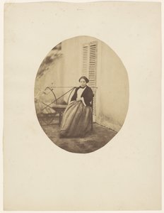 [Porträtt av Rachel Félix] av Charles Nègre