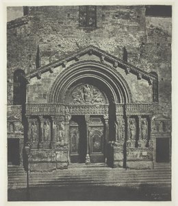 Arles: The West Porch of Saint-Trophime, 21 oktober 1854, tryckt 1982. av Charles Nègre