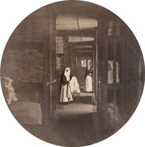 Asile Impérial de Vincennes: linnesalen, 1859 (foto) av Charles Nègre