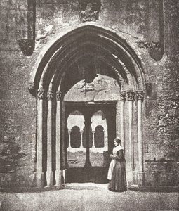 Saint-Trophime-portalen, ingången till klostret, Arles, Metropolitan Church of Saint-Trophime,..., 1852.