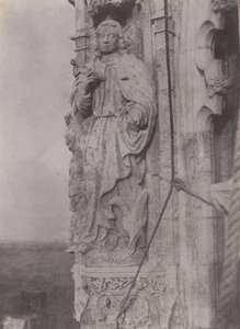 Sankt Johannes evangelisten, Chartres katedral,ca. 1854 (foto) av Charles Nègre