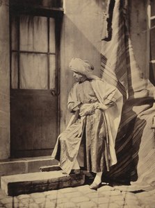 [Självporträtt i österländsk dräkt], 1855-60. av Charles Nègre