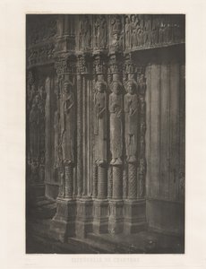 Plåt XIII – Chartres katedral, statypelare i den centrala dörren till den kungliga entrén (Plåt XIII – Chartres katedral, statypelare i den centrala dörren till den kungliga entrén)