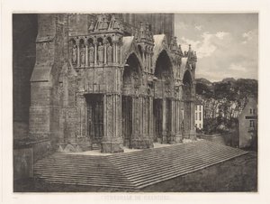 Tavla XII – Chartres katedral, Portico du Midi (platta XII – Chartres katedral, södra ingången)