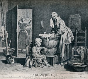 La Blanchisseuse, 1700-talet, 1916