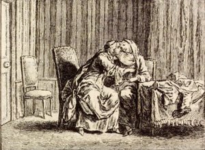 Sömnadsbiträdet av Charles Nicolas Cochin