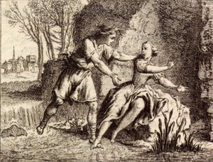 Floden Scamandre av Charles Nicolas Cochin