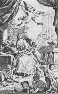 Porträtt av Madame de Pompadour, ca. 1745.