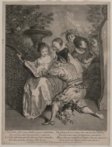 Romantikern, 1727. av Charles Nicolas Cochin