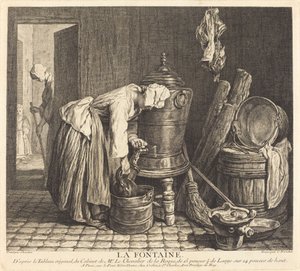 Fontän av Charles Nicolas Cochin I after Jean Siméon Chardin