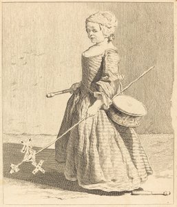 Den unge soldaten av Charles Nicolas Cochin I after Jean Siméon Chardin